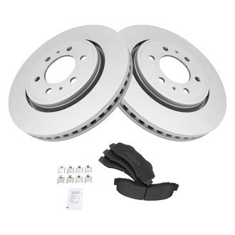 TRQ® - Front Disc Brake Kit with Semi-Metallic Pads