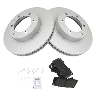 TRQ® - Front Disc Brake Kit with Semi-Metallic Pads