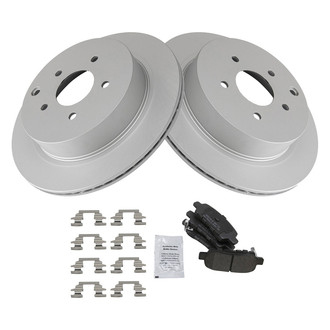 TRQ® - Rear Disc Brake Kit with Semi-Metallic Pads