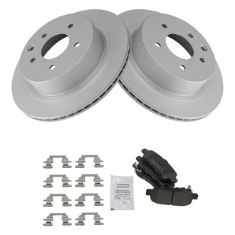 TRQ® - Rear Disc Brake Kit with Semi-Metallic Pads