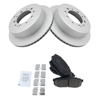 TRQ® - Rear Disc Brake Kit with Ceramic Pads