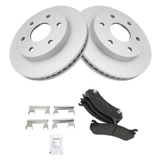 TRQ® - Front Disc Brake Kit with Semi-Metallic Pads