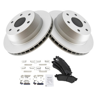 TRQ® - Rear Disc Brake Kit with Semi-Metallic Pads
