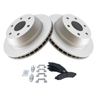 TRQ® - Rear Disc Brake Kit with Semi-Metallic Pads