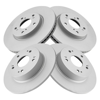 TRQ® - Plain Vented Front and Rear Disc Brake Rotors