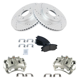 TRQ® - Performance Ceramic Front Brake Kit with Calipers