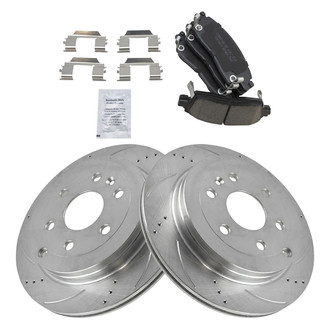 TRQ® - Performance Ceramic Rear Brake Kit