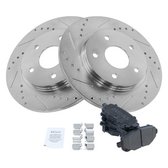 TRQ® - Performance Semi-Metallic Rear Brake Kit