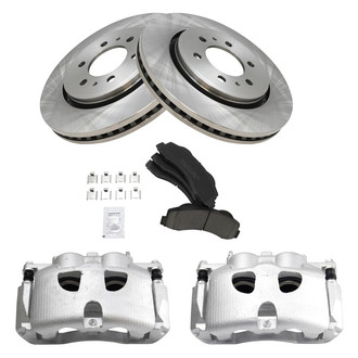 TRQ® - Front Disc Brake Kit with Ceramic Pads and Calipers