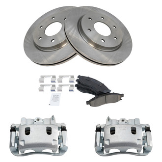TRQ® - Front Disc Brake Kit with Ceramic Pads and Calipers