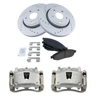TRQ® - Performance Ceramic Front Brake Kit with Calipers