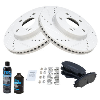 TRQ® - Performance Semi-Metallic Front Brake Kit