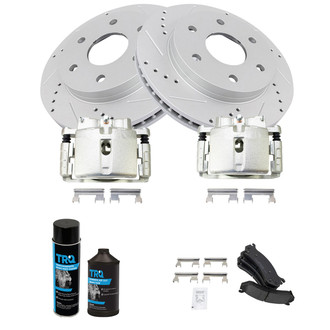 TRQ® - Performance Ceramic Front Brake Kit with Calipers