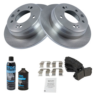 TRQ® - Rear Disc Brake Kit with Semi-Metallic Pads