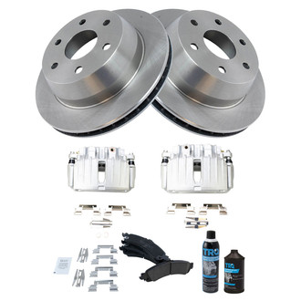 TRQ® - Rear Disc Brake Kit with Ceramic Pads and Calipers