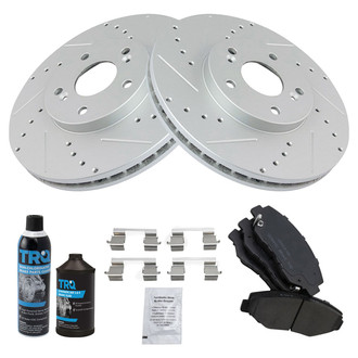TRQ® - Performance Ceramic Front Brake Kit