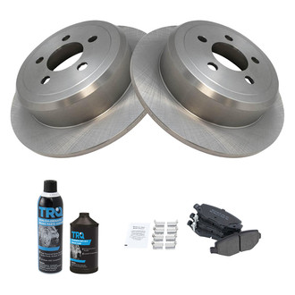 TRQ® - Rear Disc Brake Kit with Semi-Metallic Pads