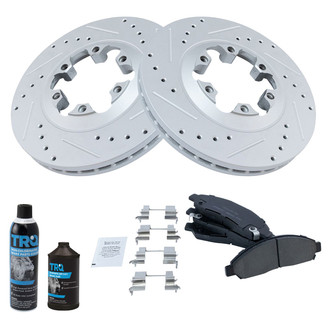 TRQ® - Performance Ceramic Front Brake Kit