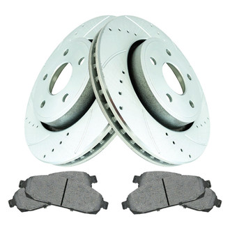 TRQ® - Performance Ceramic Front Brake Kit
