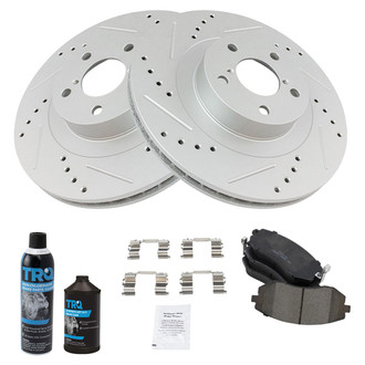 TRQ® - Performance Ceramic Front Brake Kit