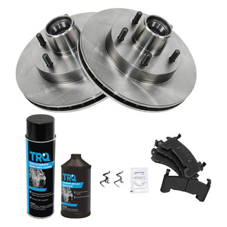 TRQ® - Front Disc Brake Kit with Semi-Metallic Pads