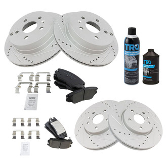 TRQ® - Performance Ceramic Front and Rear Brake Kit