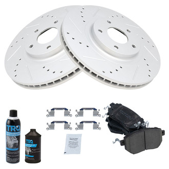 TRQ® - Performance Ceramic Front Brake Kit