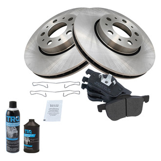TRQ® - Front Disc Brake Kit with Semi-Metallic Pads