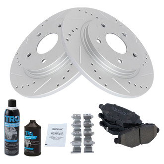 TRQ® - Performance Ceramic Rear Brake Kit