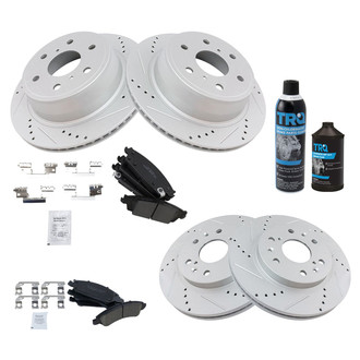 TRQ® - Performance Ceramic Front and Rear Brake Kit