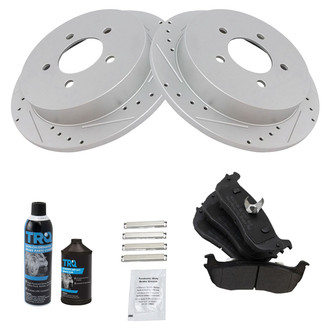 TRQ® - Performance Semi-Metallic Rear Brake Kit