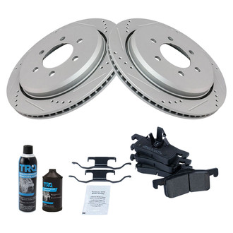TRQ® - Performance Semi-Metallic Rear Brake Kit