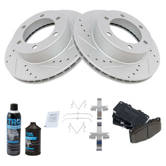 TRQ® - Performance Ceramic Front Brake Kit