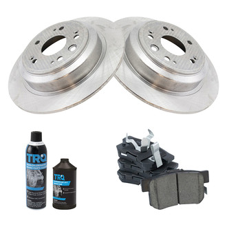 TRQ® - Rear Disc Brake Kit with Ceramic Pads