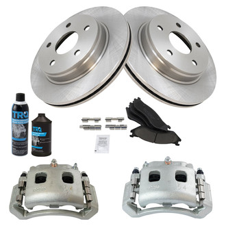 TRQ® - Front Disc Brake Kit with Ceramic Pads and Calipers