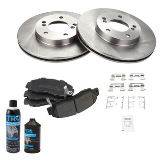 TRQ® - Front Disc Brake Kit with Semi-Metallic Pads