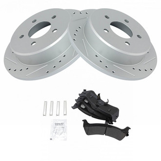 TRQ® - Performance Semi-Metallic Rear Brake Kit