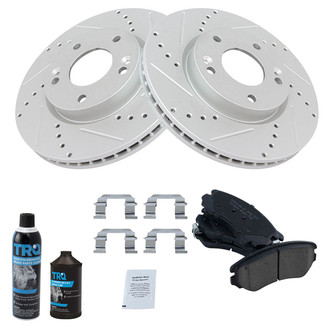 TRQ® - Performance Ceramic Front Brake Kit