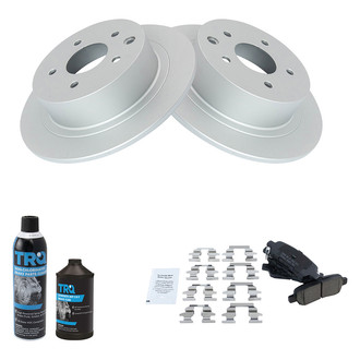 TRQ® - Rear Disc Brake Kit with Semi-Metallic Pads