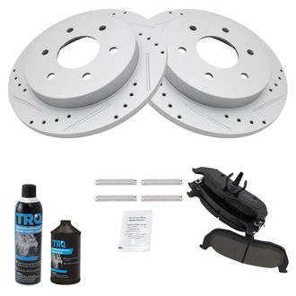 TRQ® - Performance Ceramic Rear Brake Kit