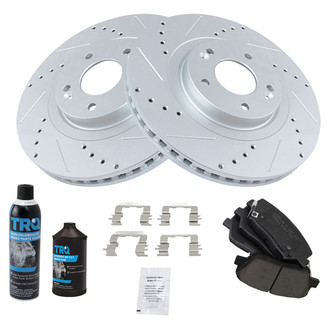 TRQ® - Performance Ceramic Front Brake Kit