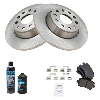 TRQ® - Rear Disc Brake Kit with Semi-Metallic Pads