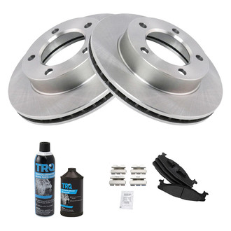 TRQ® - Front Disc Brake Kit with Semi-Metallic Pads