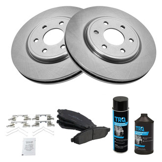 TRQ® - Front Disc Brake Kit with Semi-Metallic Pads