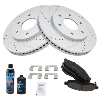 TRQ® - Performance Ceramic Front Brake Kit