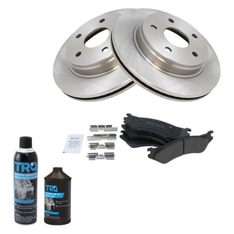 TRQ® - Front Disc Brake Kit with Semi-Metallic Pads