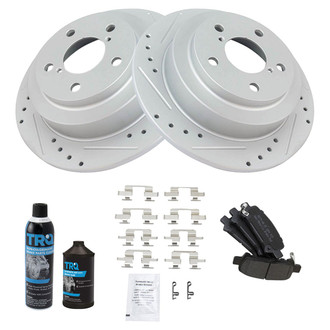 TRQ® - Performance Semi-Metallic Rear Brake Kit