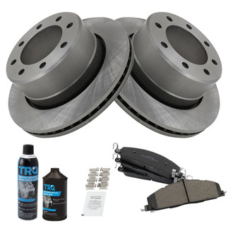 TRQ® - Rear Disc Brake Kit with Semi-Metallic Pads