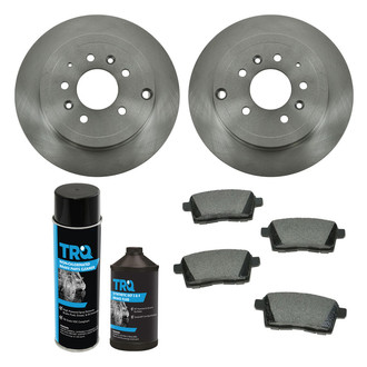 TRQ® - Rear Disc Brake Kit with Semi-Metallic Pads
