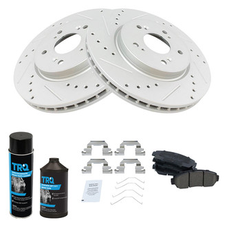 TRQ® - Performance Ceramic Front Brake Kit